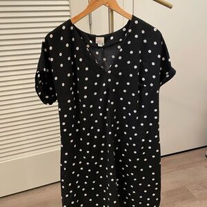 Polka Dot Black and White Women's Dress